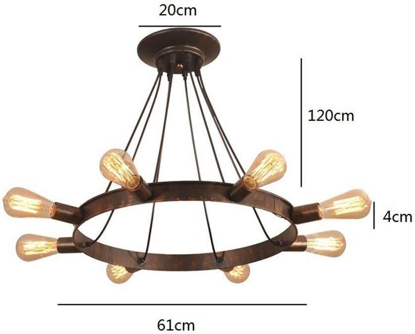 Lustre industriel en métal pour grange et éclairage escalier