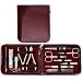 3 Swords Germany - brand quality 12 piece manicure pedicure grooming kit set for professional finger & toe nail care scissors clipper fashion leather case in gift box, Made in Solingen Germany (00750)