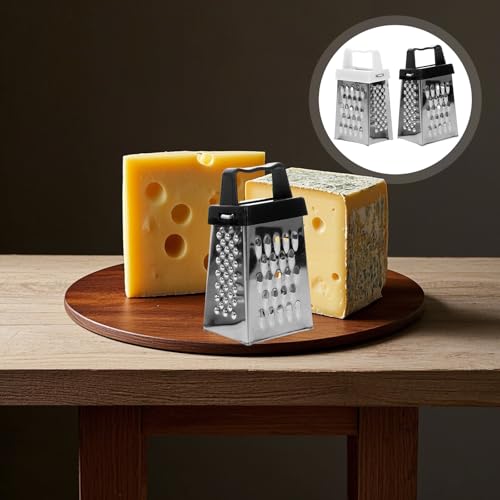 Set de 8 mini ralladores de acero inoxidable con mango miniatura 7