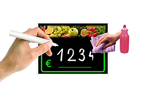 Lot 30 Étiquettes Prix Plastifiées Fruits Et Légumes 8,3x11,3 Cm - Réutilisables Effaçables