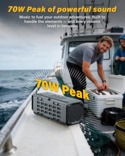 Portable Bluetooth Speaker, Rugged Magnetic, Waterproof for Outdoor - image 4
