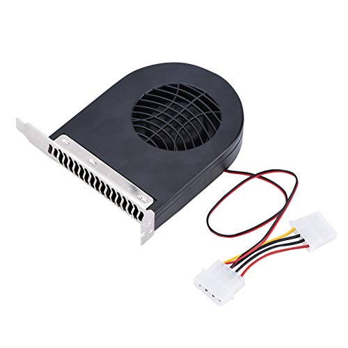 Ejoyous Boîtier de Ventilateur de la Fente de PCI Ventilateur CPU Cooler 12V 2500U/min 28cfm avec Connexion d'alimentation 4p Double Prise pour Cartes...