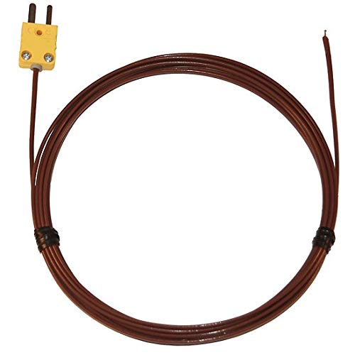 Oakton WD-08516-82 Teflon FEP-Insulated Flexible Wire Thermocouple Probe, Type K, -418 Degree F to 400 Degree F Temperature Range