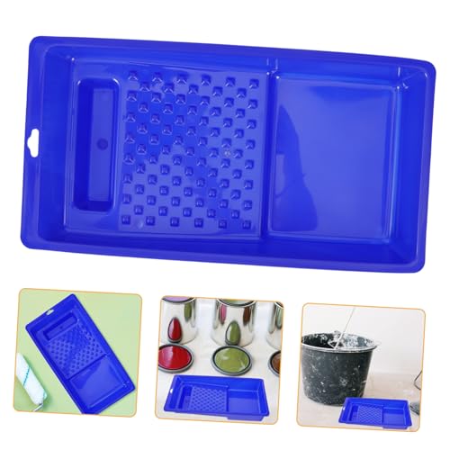 HOLIDYOYO Plastic Paint Trays Rolling Brush Paint Trays Mixing Colors Non-penetrating for Crafts DIY Projects
