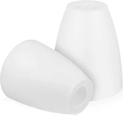 2 piezas de pantalla de plástico para lámpara de repuesto de 4 pulgadas pequeñas pantallas blancas para lámparas de pie