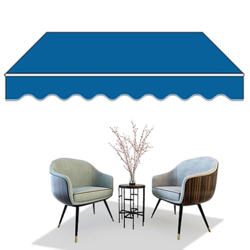 Adjustable Waterproof Fabric Drop Awning 2x1.5/3x1.5/3x2/3x2.5m, with Articulated Arm, Wall Mount, Aluminum/Polyester, Ideal for Outdoor, Patio, Balcony Use