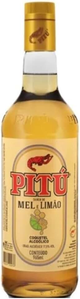 CACHACA PITU MEL E LIMAO 965 ML