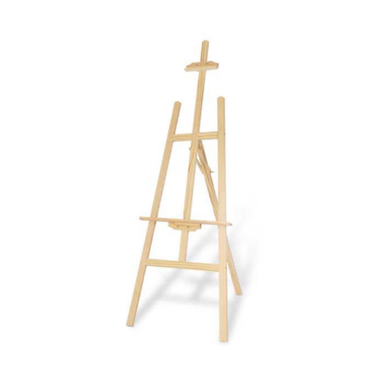 CWCQGH Sturdy Wooden Easel Stand for Weddings Adjustable Canvas Holder Thickened Display Easel for Art Presentations Portable Art Showcase Stand (5 150cm)