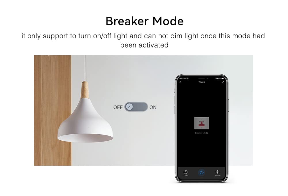 LIGHTEU®, Miboxer Zigbee3.0 y 2.4GHz Push AC 100-240V Triac Dimmer para Lámparas y Focos Regulables, TRI-C1ZR