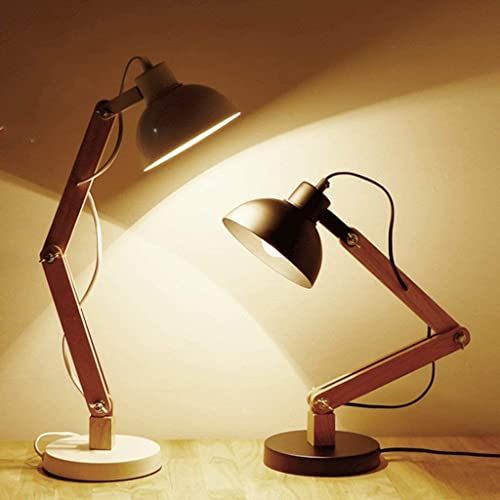 Lampe de bureau LED en bois massif pliable style nordique épuré - 6