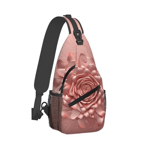 Cross Chest Bag Diagonally Sling Backpack Rose miniatura 7