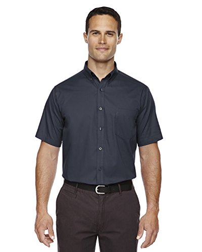 Ash City Core 365 Optimum Men's Twill Shirt, Carbon 456, Large