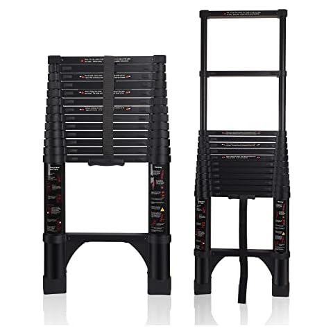 AMMIY Telescopic Ladder 4.1m, Black Cover