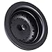KONE 3-1/2 Inch Kitchen Sink Stainless Steel Basket Strainer Water Stopper with Drain Assembly, Black Finish Rustproof and Durable