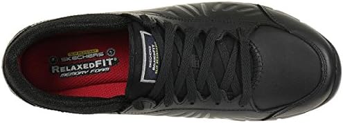Skechers Women's Safety Shoes, Black Leather, 9 | Image 5