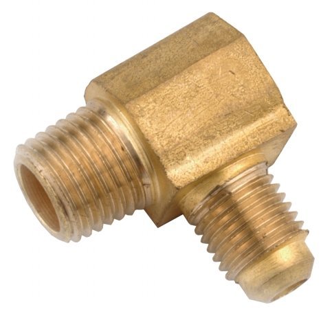 38 in. X .5 in. Low Lead Brass Flare Elbow