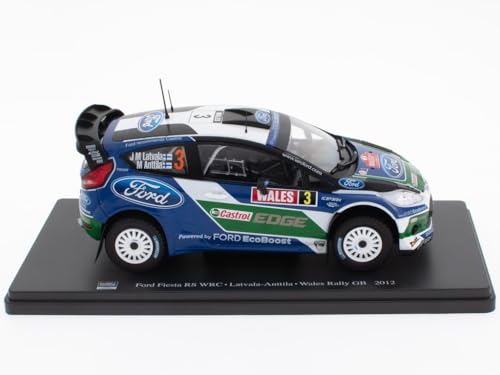 OPO 10 - Voiture Miniature à l'échelle 1/24 Compatible avec Ford Fiesta WRC - Latvala-Anttila - Wales Rally GB 2012 - WRC519