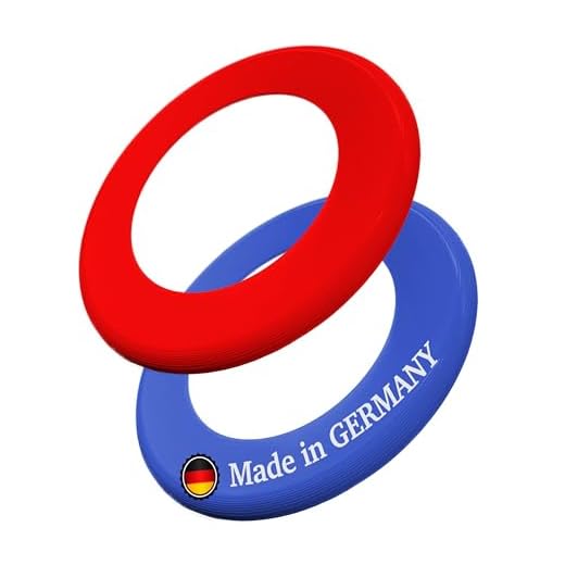 Traptix® Wurfring [2er Set] - & - - Superleichter Frisbee Ring für Riesigen Spaß im Freien oder im Wasser (rot & blau)