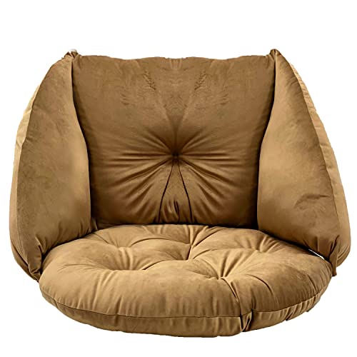 SuperKissen24. Cojines para Silla Colgante - Cojín Redondo - Almohada para Silla Colgante - Almohada para Silla Columpio - Almohada Blanda - Beige