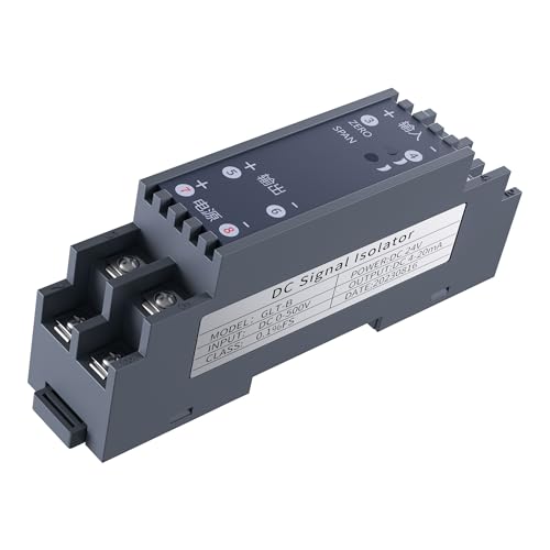 Convertisseur de tension 24V CC rail DIN avec sortie stable 0-5V - 6