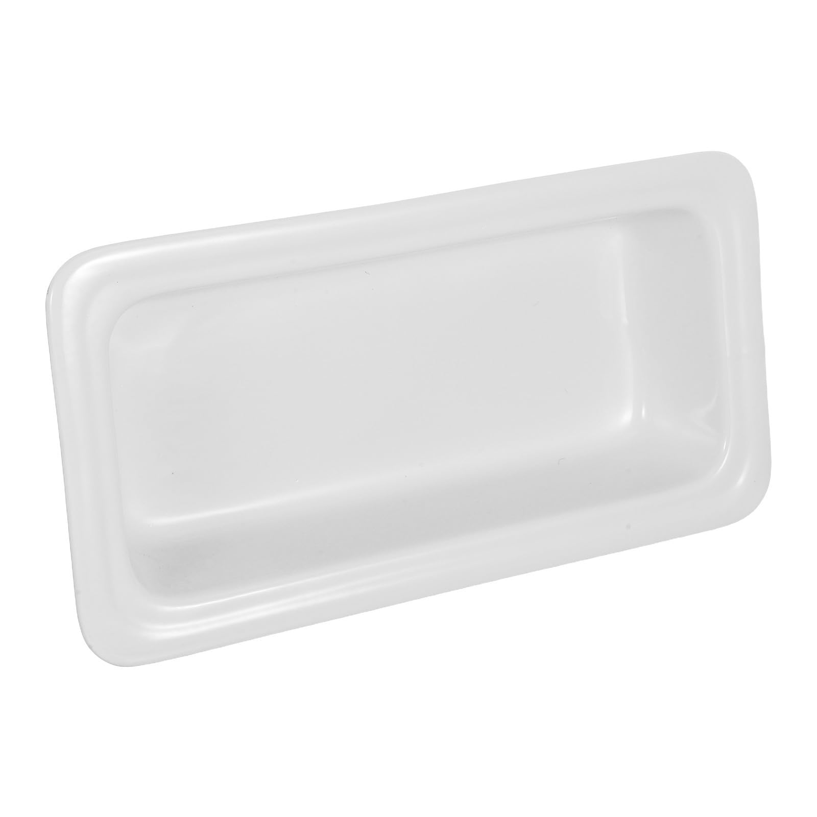 Alipis Piatto da Portata in Ceramica Bianca Rettangolare per Buffet