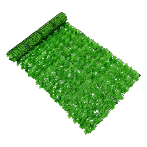 FONDOTIN Valla Jardín con Follaje Artificial Emulado Resistente la Intemperie Decoración para Balcones Terrazas Protección Visual con Malla Ocultación Duradera
