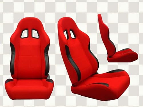 セミバケット シート ツーリング 左側 (赤) セミバケ スパルコ レカロ R100 R700 SR3 SR2 SR5