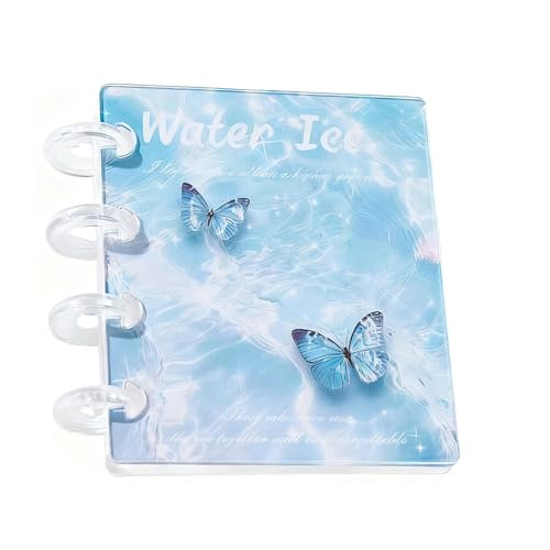 Clear Binder, Sticker Storage Book with 20 Transparent Inner Pages, Photo Binder for Tape, Journal, Small Accessories, Students, Teachers, Professionals