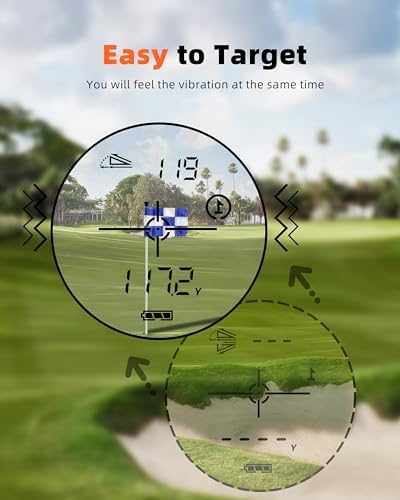 DORMIE T80 Mini Golf Rangefinder with Slope,1000 Yards Type-C Rechargeable Rangefinder, 7X Magnification, Slope Compensation, 0.02s Fast Measurement, Nappa Leather-Wrapped Body - 4