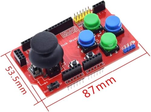 Image of IDUINO Gamepad Joystick Shield for Compatible With Arduino Expansion Board Analog Keyboard and Mouse Function