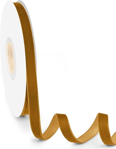 Miniatura 12 de Cinta de terciopelo de 5/8 pulgadas de ancho, 25 yardas, cinta de terciopelo negro en carrete para manualidades, envoltura de regalos, bricolaje