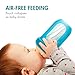 Boon Nursh Reusable Silicone Pouch Baby Bottles - Slow Flow Nipple - Silicone Baby Bottle Pouch and Nipple - Baby Feeding Essentials - Blue - 0-3 Months - 3 Count - 4 Ounce