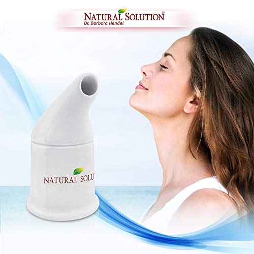 Natural Solution Ceramic Pink ,Cleans The Respiratory System,Therapy Inhaler For Asthma and Allergies, Salt Inhaler, 1 Count