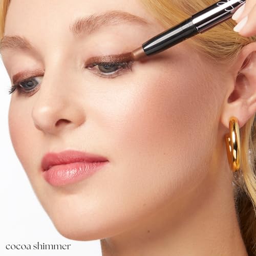 Image of Julep Eyeshadow 101 Cream-to-Powder Waterproof Shadow Stick - Cocoa Shimmer - Long-Lasting, Crease-Proof, Chocolate Brown Shimmer Cream Eyeshadow with Built-in Smudger
