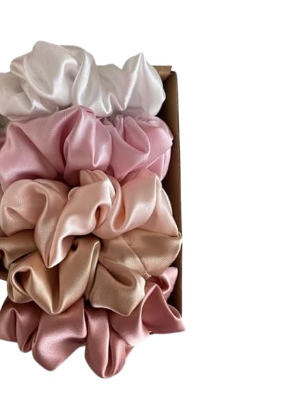 Satin Silk Scrunchies, Hair Bands, Rubber Band, Handmade Scrunchy| For Women And Girls| For Reducing Hairfall| Best Gift for Girlfriend, Sister & Mom (Charm)-image-40