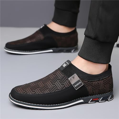 Image of Veslesth Men Casual Shoes Sneakers Loafers Comfort Walking Shoes Fashion Driving Shoes Luxury Leather Shoes for Male Business Work Office Dress Outdoor