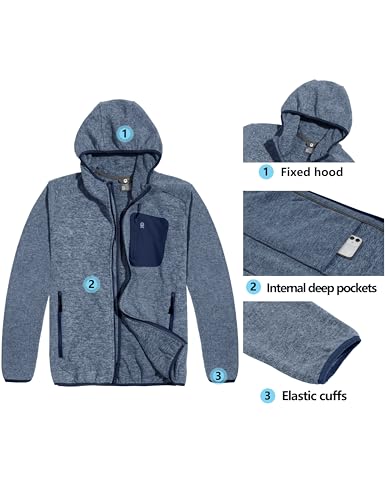 Little Donkey Andy Adulto Unissex Jaqueta Leve E Quente De Lã Polar Para Corrida, Com Capuz Zíper Co