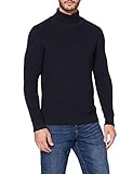  Amazon-Marke: MERAKI Herren Baumwolle Rollkragenpullover, Blau (Navy Denim), L, Label: L