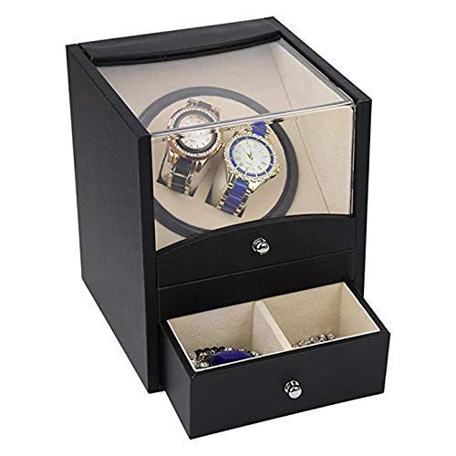 Boîte de montres automatiques boîtier remontoir de montre noir