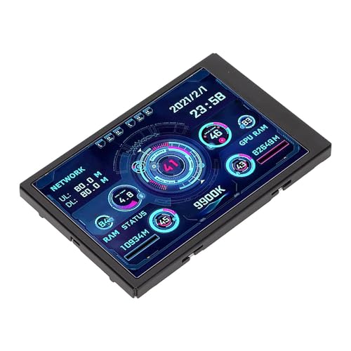 Mini pantalla de temperatura para PC con monitor de datos de CPU y RAM IPS USB 4