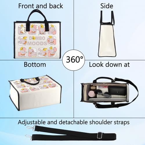 Bolsa Tote Dumbo Elephant Cartoon Inspirada miniatura 5