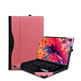 16 inch Laptop Case Cover for HP EliteBook 860/865 G9 G10 Sleeve & ZBook Firefly,Detachable PU Leather Protective Shell Bag with Pen Holder (Pink)