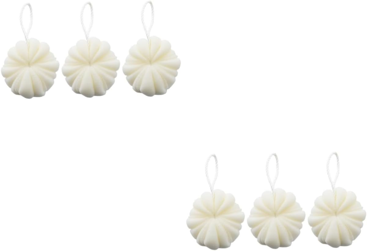 minkissy Bath Ball 6 pcs mesh take a Bath Sponge net Man Shower Ball