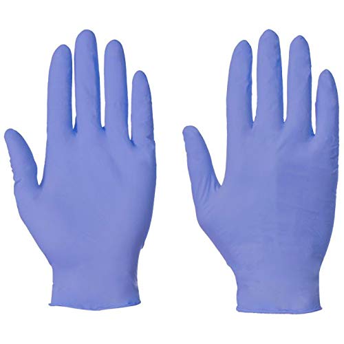 Supertouch Blue Nitrile Large gloves Powder Free Disposable gloves (Box of 100pcs)