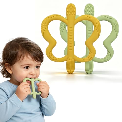 Easter Baby teether Baby Silicone Teething Toys Teething Relief for Babies 0-18 Months BPA Free Baby Chew Toys Baby Essentials & Infant Toys