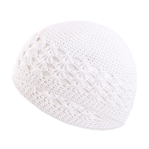 DABAIXIONG Gorro de ganchillo para adultos, para estudiantes, ciclismo, senderismo, para otoño e invierno, para adultos, blanco, Talla única