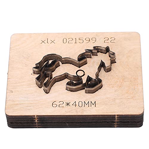 Horse Shape Leather Cutting Die, Alloy Steel and Birch Punch Cutting Machine for DIY Craft, Cut Edges, Broad Utility for Wallets Belts Cardboard