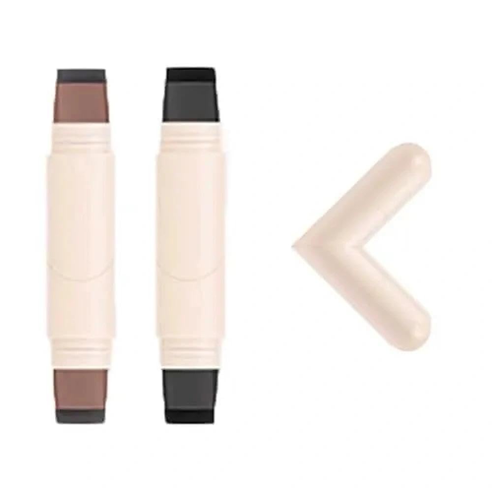 2pcs Rotatable Eyeliner Stamp Set - Quick Shaping Tool with Left Right Eye Marked Smudge-Proof Long-Lasting Ready to