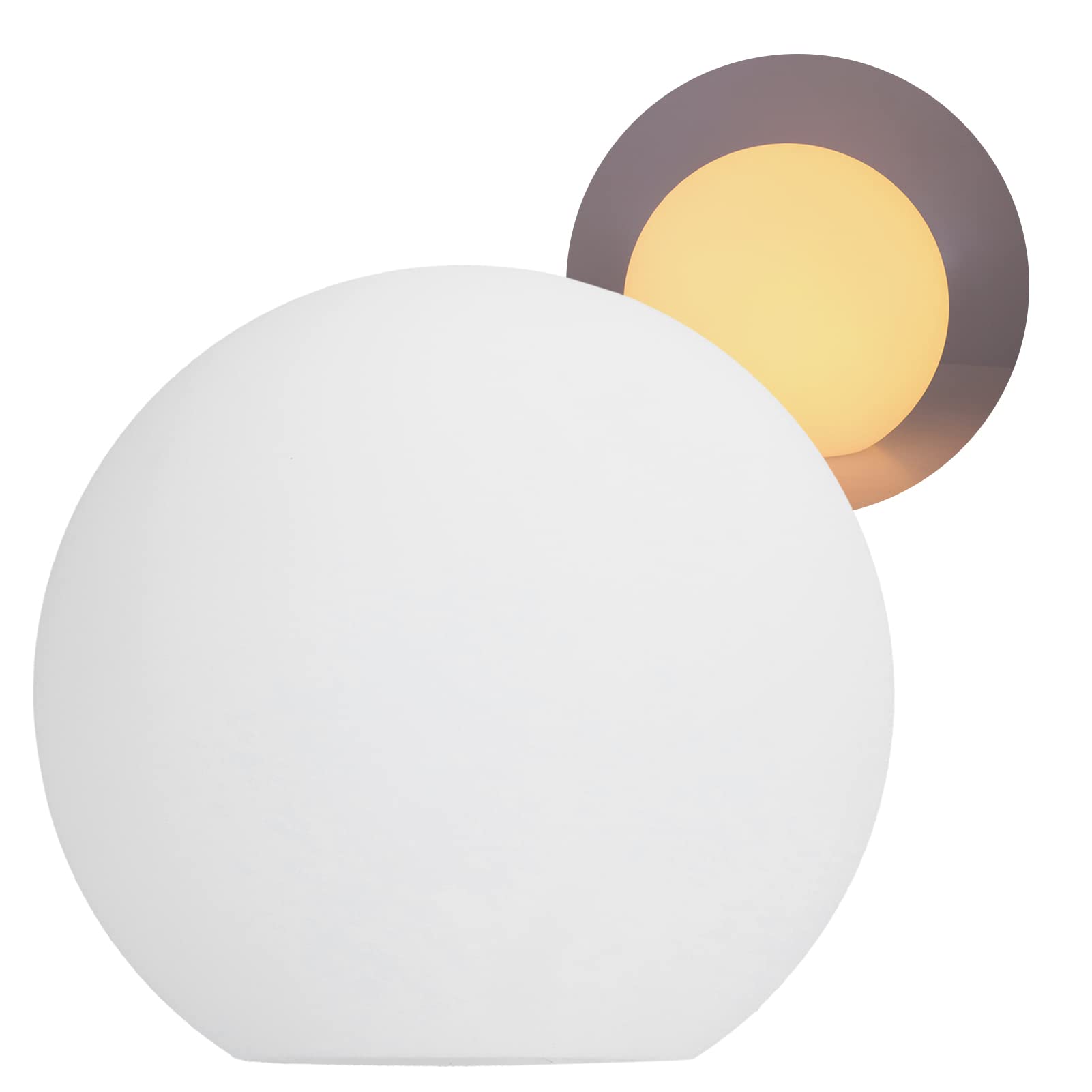 Luce Notturna, Lampada Rotonda a LED Luce a Sfera RGBW con Telecomando a 24 TastiLuce da Tavolo a 4 Modalità Dimmerabile a 16 Colori per Camere da Letto Soggiorno Ufficio Bar Locali Notturni