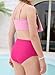 blibean Tween Girls Swimsuits Little Kids Summer Two Piece Bikini Sets Teen Girl Fashion Boho Hawaii Swim Bathing Suits Ruffled Beach Swimwear Traje Baño Niñas Size 8-9 Year Old Rose Pink
